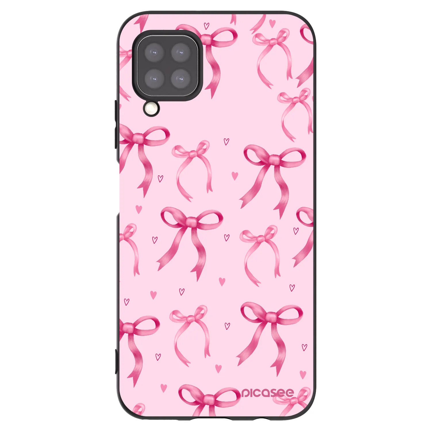 Picasee husă neagră din silicon pentru Huawei P40 Lite - Bow Aesthetic