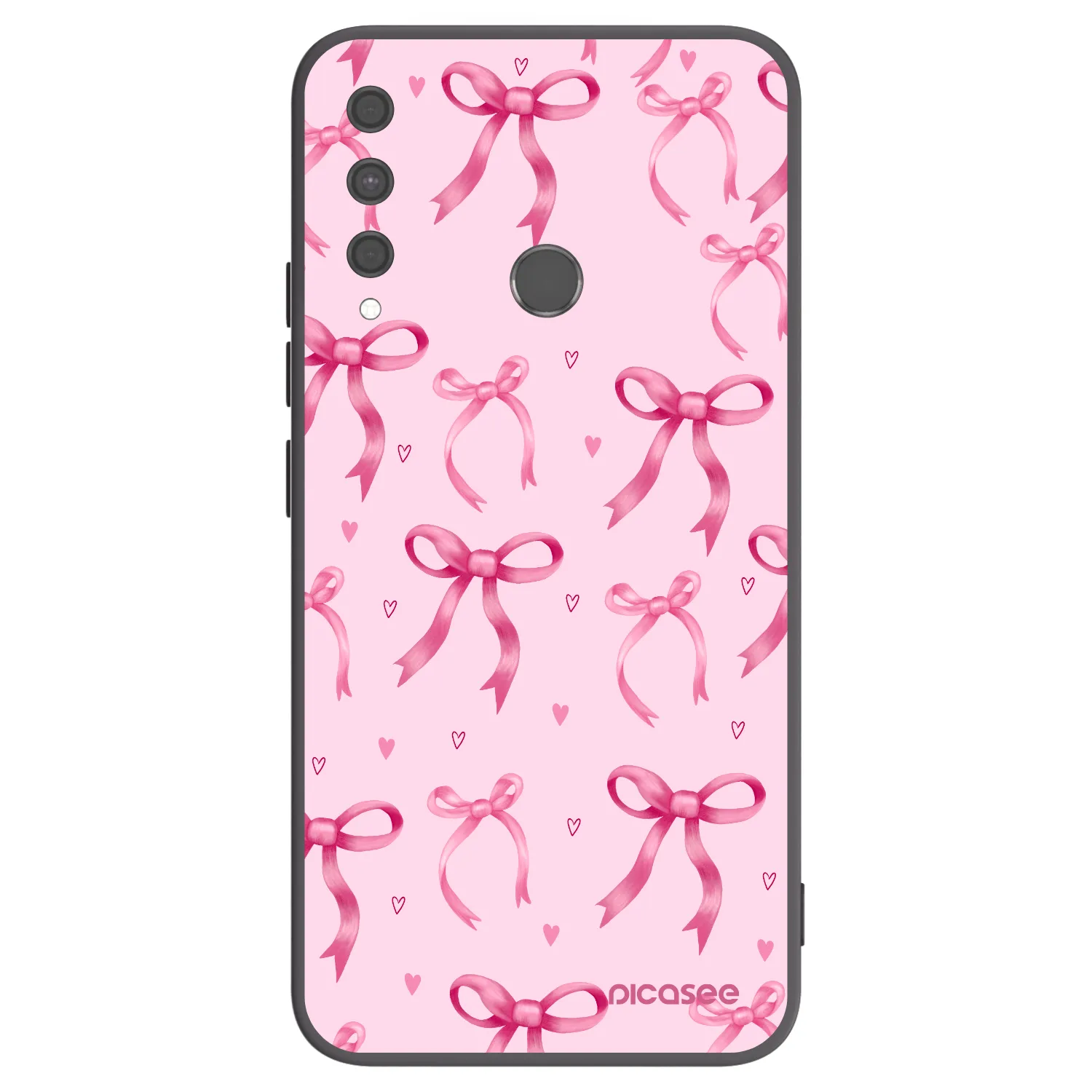 Picasee husă neagră din silicon pentru Huawei P40 Lite E - Bow Aesthetic