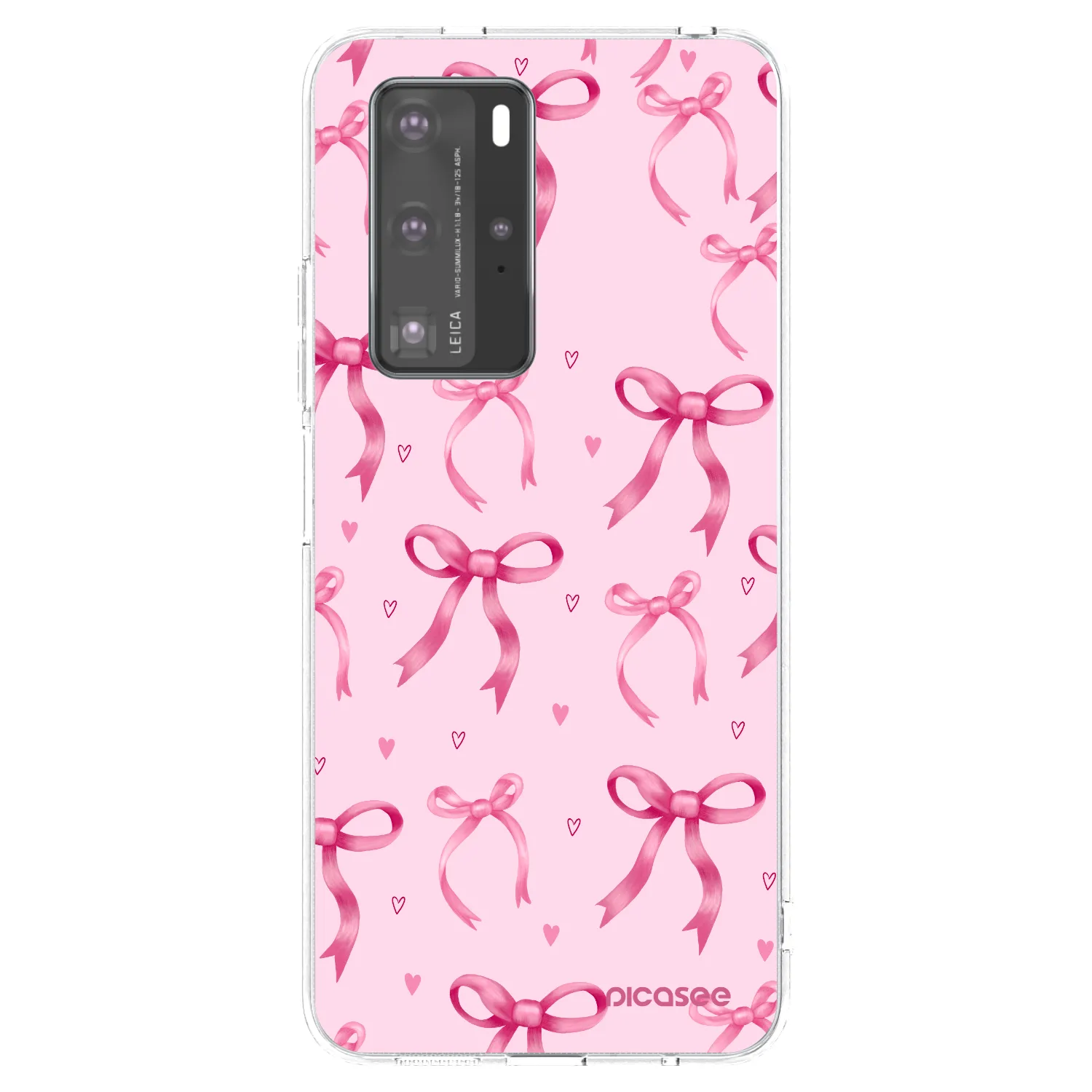 Picasee husă transparentă din silicon pentru Huawei P40 Pro - Bow Aesthetic