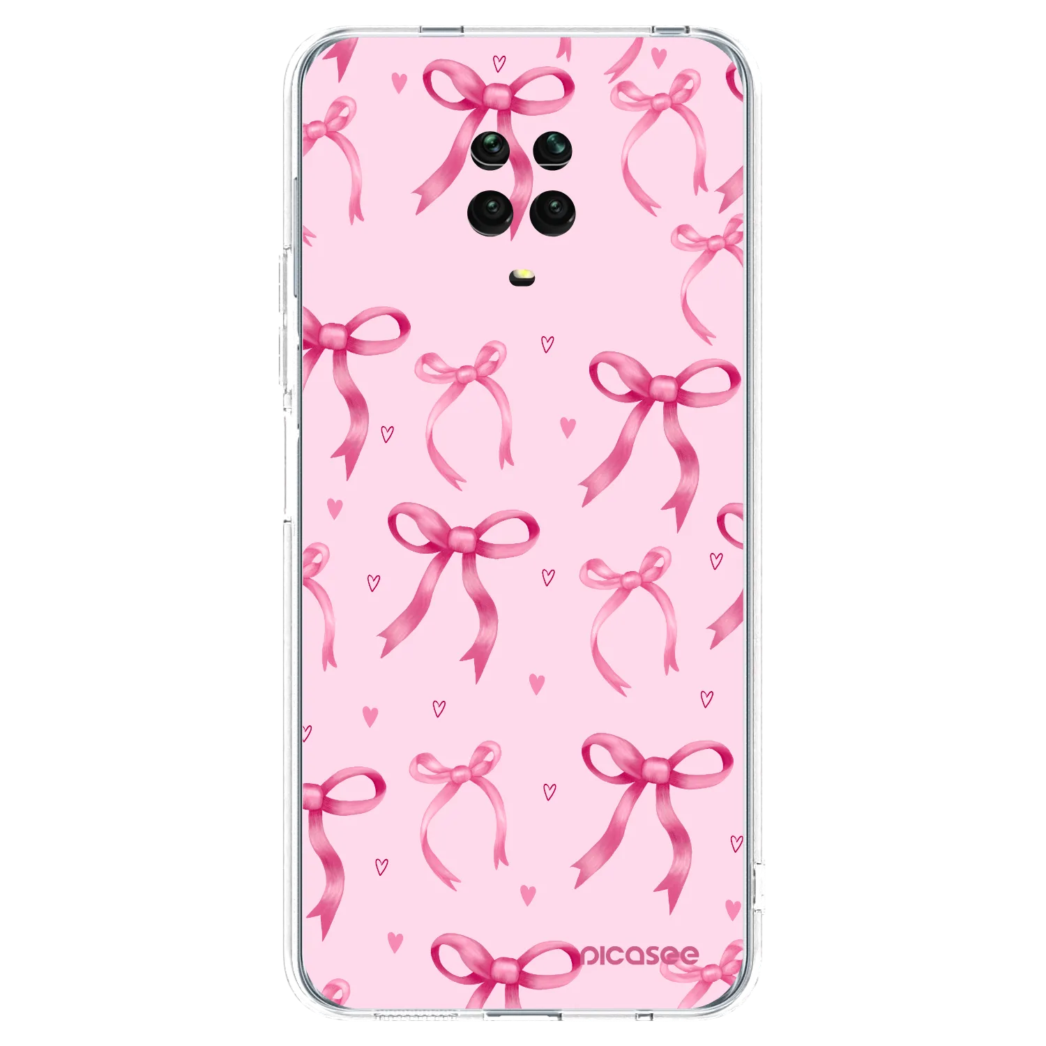 Picasee husă transparentă din silicon pentru Xiaomi Redmi Note 9 Pro - Bow Aesthetic