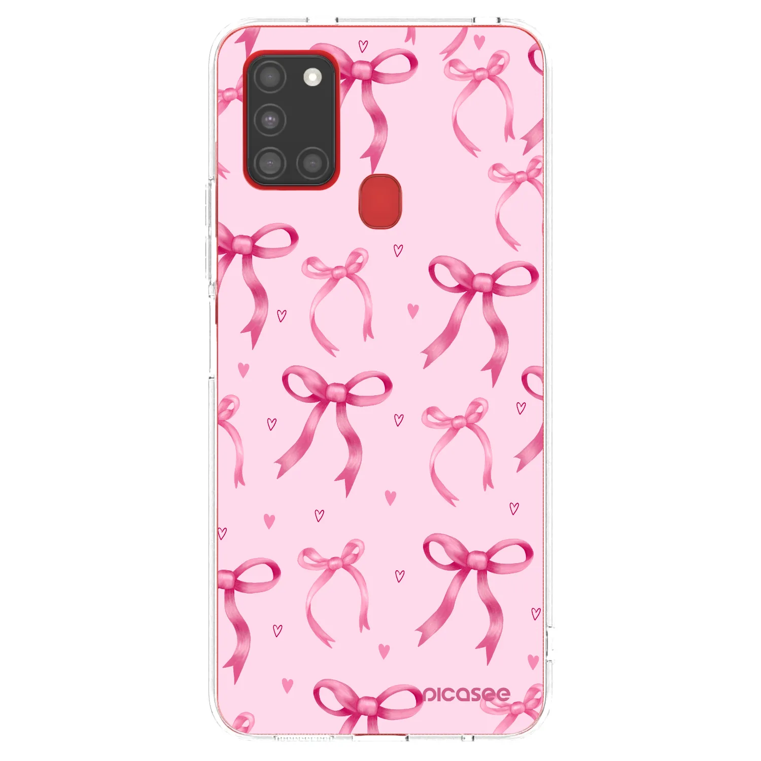 Picasee husă transparentă din silicon pentru Samsung Galaxy A21s - Bow Aesthetic