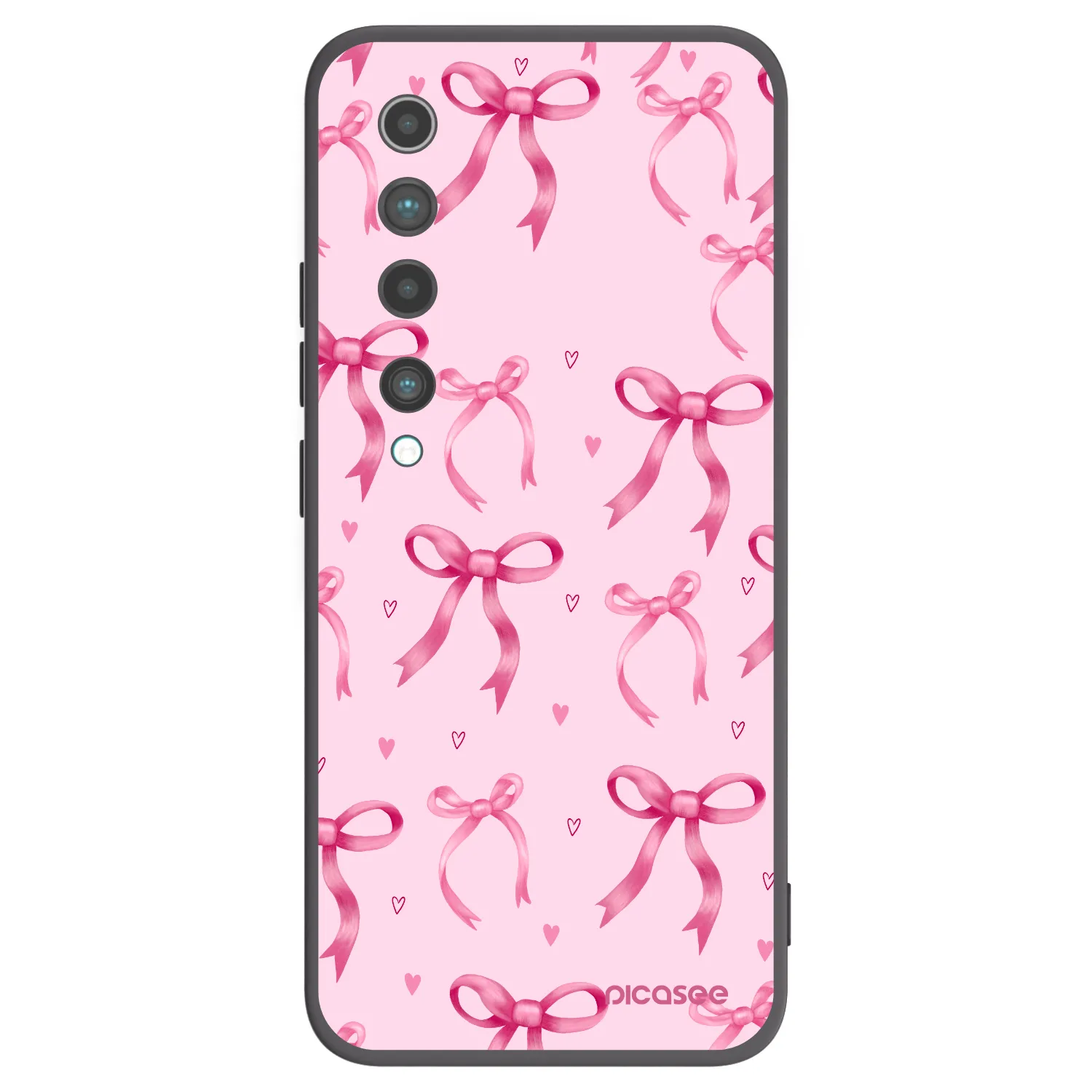 Picasee husă neagră din silicon pentru Xiaomi Mi 10 - Bow Aesthetic