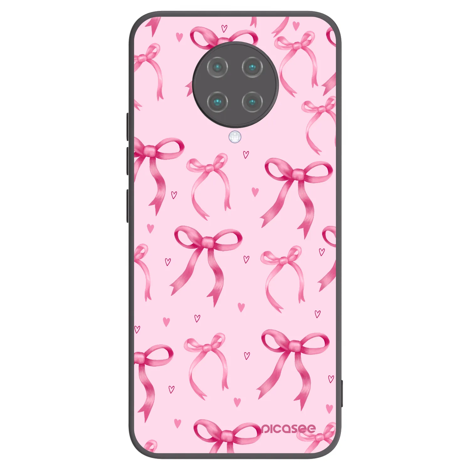 Picasee husă neagră din silicon pentru Xiaomi Poco F2 Pro - Bow Aesthetic