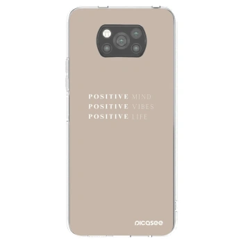 Picasee husă neagră din silicon pentru Xiaomi Poco X3 - Positive Vibes