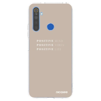 Picasee husă transparentă din silicon pentru Realme 5 - Positive Vibes