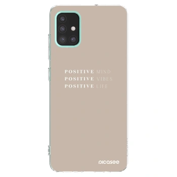 Picasee husă transparentă din silicon pentru Samsung Galaxy M31s - Positive Vibes