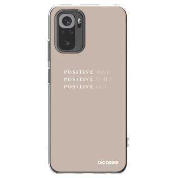 Picasee husă transparentă din silicon pentru Xiaomi Redmi Note 10 - Positive Vibes