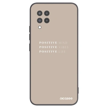 Picasee husă neagră din silicon pentru Samsung Galaxy A42 A426B - Positive Vibes