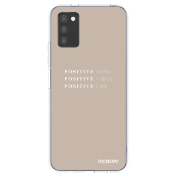 Picasee husă transparentă din silicon pentru Samsung Galaxy A02s A025G - Positive Vibes