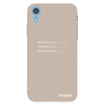 Picasee husă transparentă din silicon pentru Apple iPhone XR - Positive Vibes