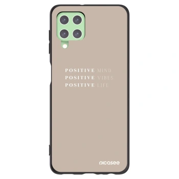 Picasee husă neagră din silicon pentru Samsung Galaxy A22 A225F 4G - Positive Vibes