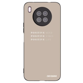 Picasee husă neagră din silicon pentru Huawei Nova 8i - Positive Vibes