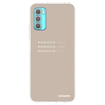Picasee husă transparentă din silicon pentru Motorola Moto G60 - Positive Vibes