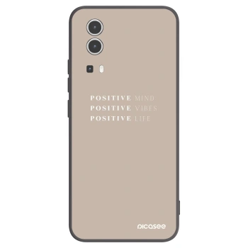 Picasee husă neagră din silicon pentru Vivo Y72 5G - Positive Vibes
