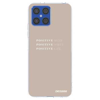 Picasee husă transparentă din silicon pentru Honor X8 4G - Positive Vibes