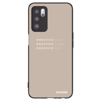Picasee husă neagră din silicon pentru OPPO A16s - Positive Vibes