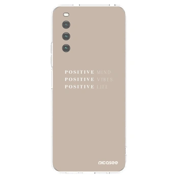 Picasee husă transparentă din silicon pentru Sony Xperia 10 IV 5G - Positive Vibes