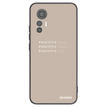 Picasee husă neagră din silicon pentru Xiaomi 12 Lite - Positive Vibes