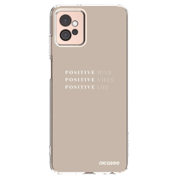 Picasee husă transparentă din silicon pentru Motorola Moto G32 - Positive Vibes