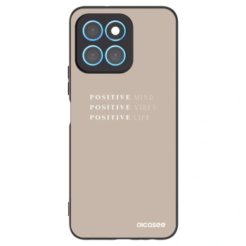 Picasee husă neagră din silicon pentru Honor X6 - Positive Vibes