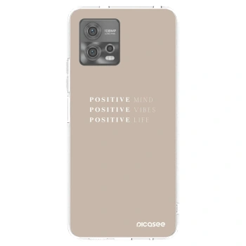 Picasee husă transparentă din silicon pentru Motorola Moto G72 - Positive Vibes