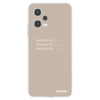 Picasee husă transparentă din silicon pentru Xiaomi Redmi Note 12 5G - Positive Vibes