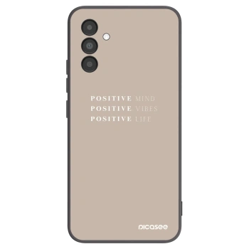 Picasee husă neagră din silicon pentru Samsung Galaxy A04s A047F - Positive Vibes