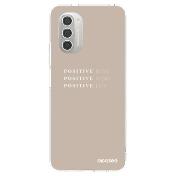 Picasee husă transparentă din silicon pentru Motorola Moto G51 - Positive Vibes