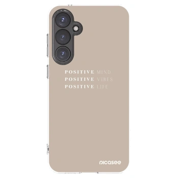 Picasee husă transparentă din silicon pentru Samsung Galaxy S23 FE S711B - Positive Vibes