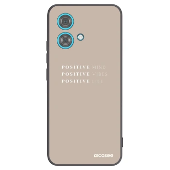 Picasee husă neagră din silicon pentru Motorola Edge 40 Neo - Positive Vibes