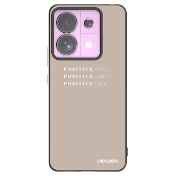 Picasee husă neagră din silicon pentru Xiaomi Redmi Note 13 Pro 5G - Positive Vibes