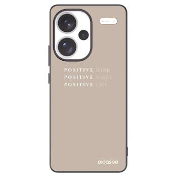 Picasee husă neagră din silicon pentru Xiaomi Redmi Note 13 Pro+ 5G - Positive Vibes