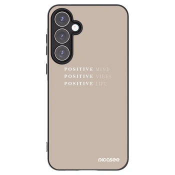 Picasee husă neagră din silicon pentru Samsung Galaxy A55 5G A556B - Positive Vibes