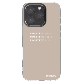 Picasee husă transparentă din silicon pentru Apple iPhone 16 Pro - Positive Vibes