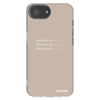 Picasee husă transparentă din silicon pentru Apple iPhone 16e - Positive Vibes