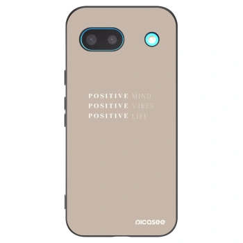 Picasee husă neagră din silicon pentru Google Pixel 8a - Positive Vibes