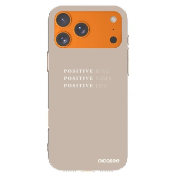 Picasee husă transparentă din silicon pentru Apple iPhone 17 Pro Max - Positive Vibes