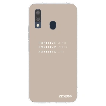 Picasee husă transparentă din silicon pentru Samsung Galaxy A40 A405F - Positive Vibes