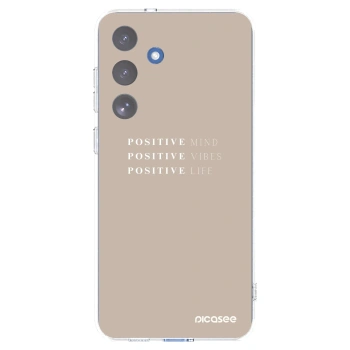 Picasee husă transparentă din silicon pentru Samsung Galaxy S25 FE 5G - Positive Vibes