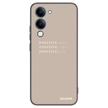 Picasee husă neagră din silicon pentru Vivo Y29s 5G - Positive Vibes