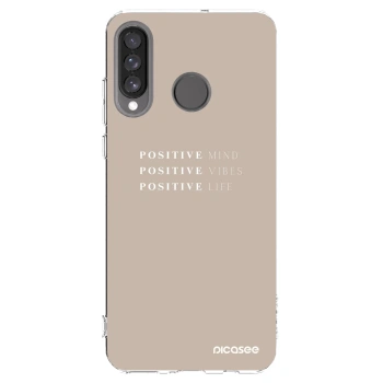 Picasee husă transparentă din silicon pentru Huawei P30 Lite - Positive Vibes