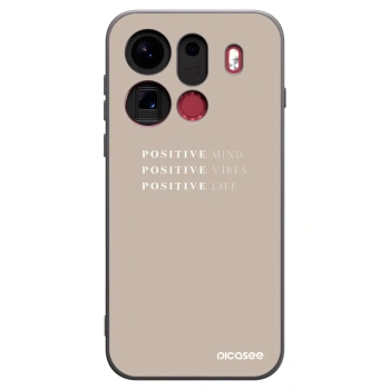 Picasee husă neagră din silicon pentru OPPO Find X9 Pro - Positive Vibes