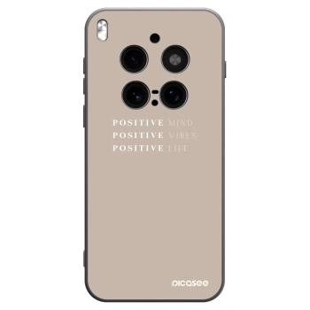 Picasee husă neagră din silicon pentru Vivo X300 Pro - Positive Vibes