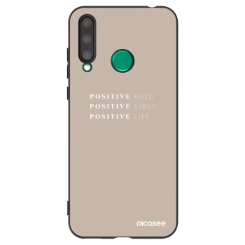 Picasee husă neagră din silicon pentru Honor 20 Lite - Positive Vibes