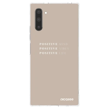 Picasee husă transparentă din silicon pentru Samsung Galaxy Note 10 N970F - Positive Vibes