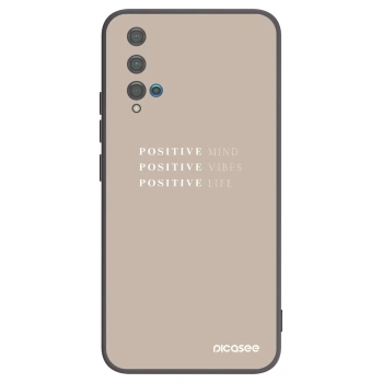 Picasee husă neagră din silicon pentru Huawei Nova 5T - Positive Vibes