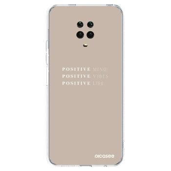 Picasee husă transparentă din silicon pentru Xiaomi Redmi Note 9 Pro - Positive Vibes