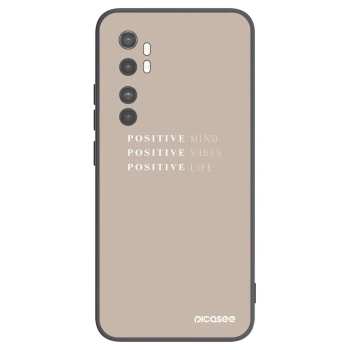 Picasee husă neagră din silicon pentru Xiaomi Mi Note 10 Lite - Positive Vibes