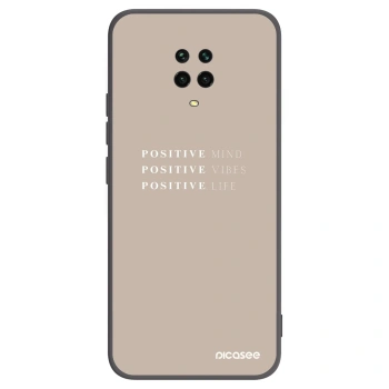 Picasee husă neagră din silicon pentru Xiaomi Redmi Note 9S - Positive Vibes