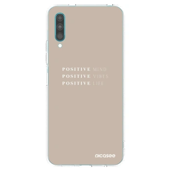 Picasee husă transparentă din silicon pentru Samsung Galaxy A30s A307F - Positive Vibes